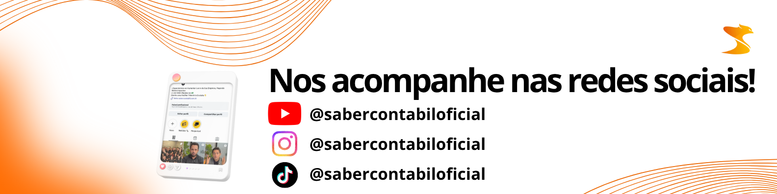 Siga a SABER Contábil nas redes sociais